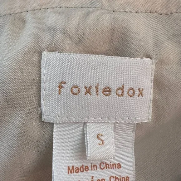 Foxiedox Floral Bow Ties Blue Crochet Coquette Wedding Guest Maxi Dress Size S - Picture 11 of 13